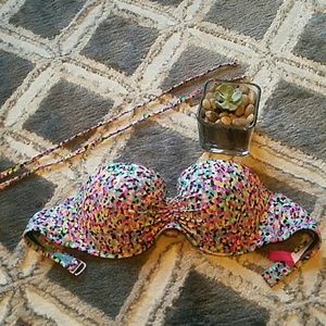 VS Confetti Halter Bikini Top (RE-POSH)